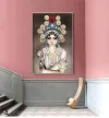 فالشخصيات الصينية الصينية الجديدة ترسم لوحات فيسبوك الجميلة القديمة، رسومات الجدارية الكلاسيكية للممرات والممرات الصينية Application Scenario